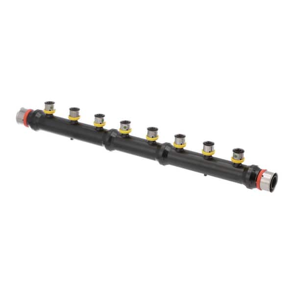 PureFlow 1 in. x 1 in. x 1/2 in. Press Polysulfone Manifold-8 Outlets (5-pack)