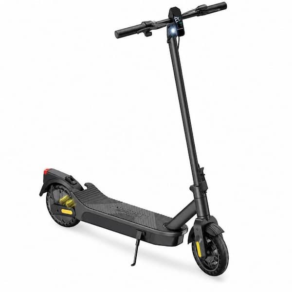 2-Wheel Foldable Electric Scooter in Matte Black for City Daily Travel Weekend Short Trip