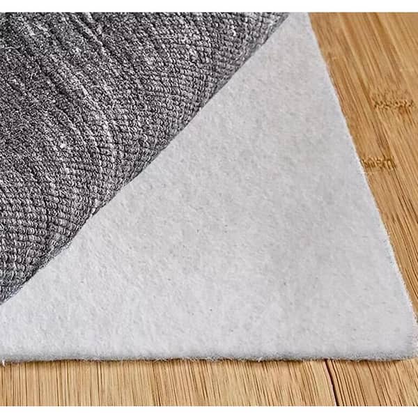 7 ft. x 10 ft. Rectangle Non-Slip Grip Rug Pad Felt Protective Cushion 0.07" Thick