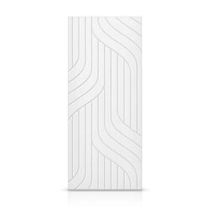 24 in. x 80 in. Hollow Core White Stained Composite MDF Interior Door Slab