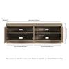 Meyer&Cross Presque 68 in. Gray Rectangular TV Stand Fits TV's up to 75 in. TV1857