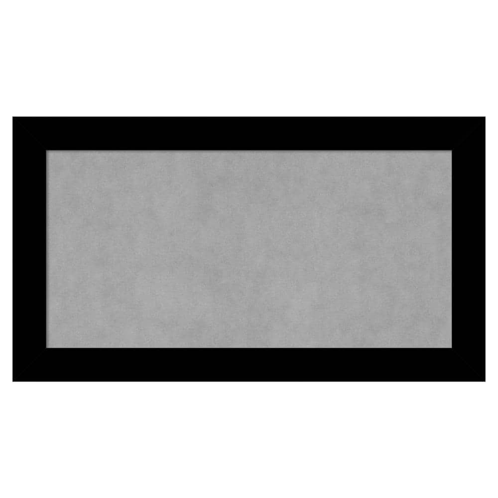 Amanti Art Basic Black Narrow 27 in. x 15 in. Magnetic Board, Memo ...