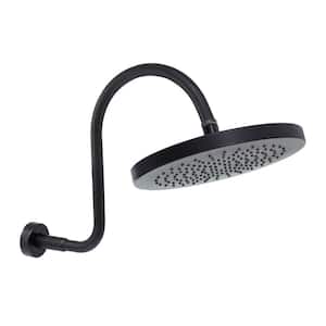 1-Spray 10 in. Single Wall MountHigh Pressure Fixed Shower Head in Rubbed Bronze