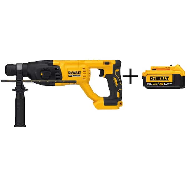 20-Volt MAX XR Li-Ion 1 in. Cordless SDS-plus Brushless D-Handle Rotary Hammer (Tool-Only) with Bonus Battery Pack 4Ah