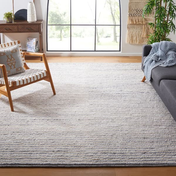 Natura 11 ft. x 15 ft. Ivory/Blue Basket Marle Area Rug