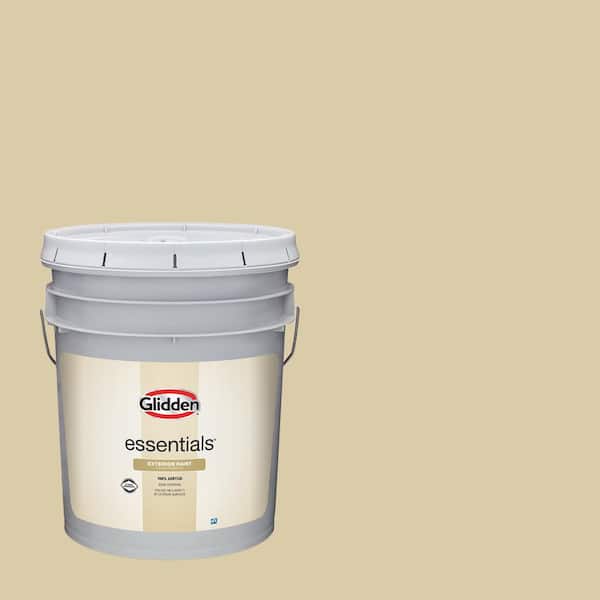 Glidden Essentials 5 gal. PPG1100-3 Baked Bread Semi-Gloss Exterior Paint