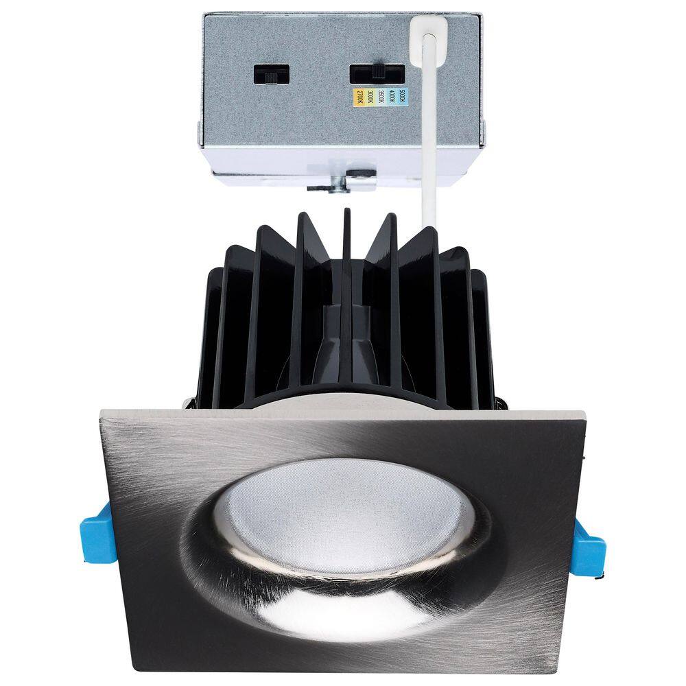 5 in. Adjustable CCT New Construction IC-Rated Dimmable Indoor Integrated LED Recessed Square Architectural Downlight price history on PriceWatchPro