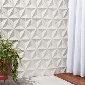 Ardor Ogassian White 5.51 in. x 6.49 in. Metallic Porcelain Wall Tile (4.52 sq. ft./Case)