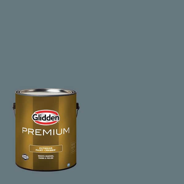 Glidden Premium 1 gal. Night Rendezvous PPG1037-5 Satin Exterior Latex Paint