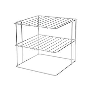 Silver Details about   Home Basics Small Heavy Weight Vinyl Coated Steel Helper Shelf 
