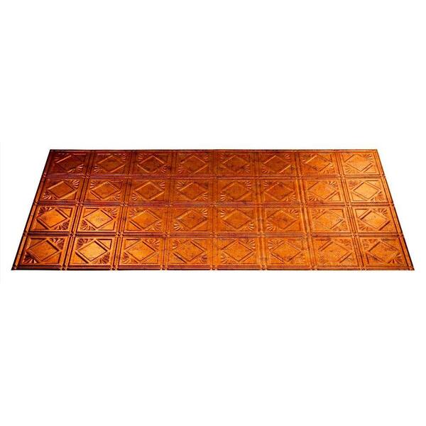 Fasade Traditional 4 2 ft. x 4 ft. Muted Gold Lay-in Ceiling Tile