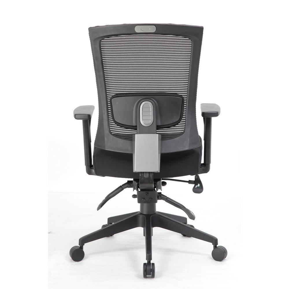 Adjustable Mesh Task Chair with Lumbar Support, Black