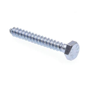 A307 Grade A Zinc Plated Steel 1/4 in. x 2 in. External Hex Lag Screws (100-Pack)