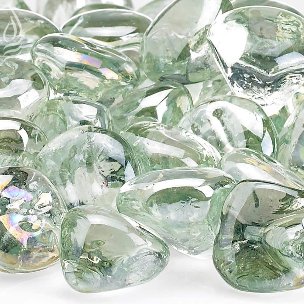Rain Drop Luster Zircon Fire Glass 10 lbs. Bag