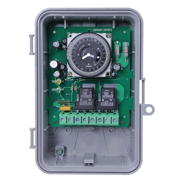 Intermatic Gm40av Series 40 Amp 24 Hour, How Do You Set An Intermatic Outdoor Light Timer