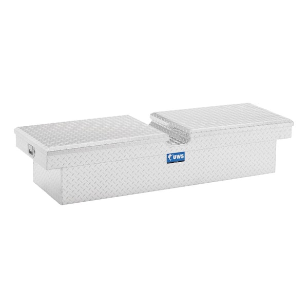 UWS 63 in. Bright Aluminum Gull Wing Crossover Truck Tool Box (Heavy Packaging)