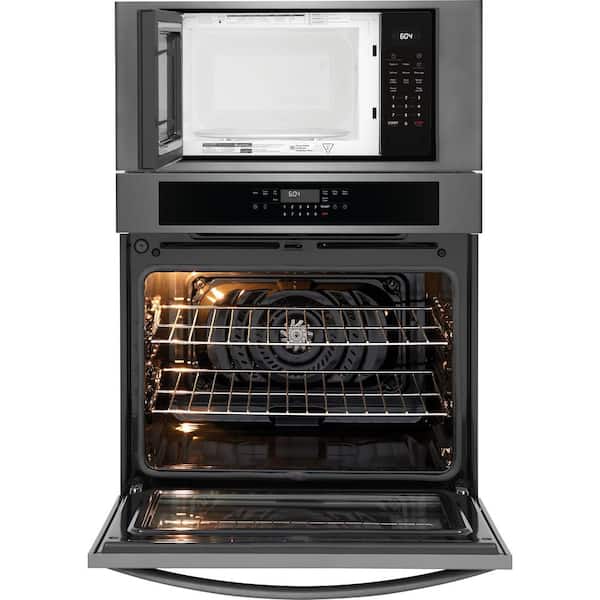 5.3 cu. ft. Electric Wall Oven & Microwave Combo in Black Stainless Steel with Air Fry