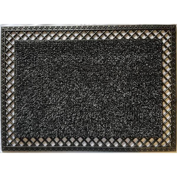 French Quarter Flint 23.5 in. x 35.5 in. Door Mat