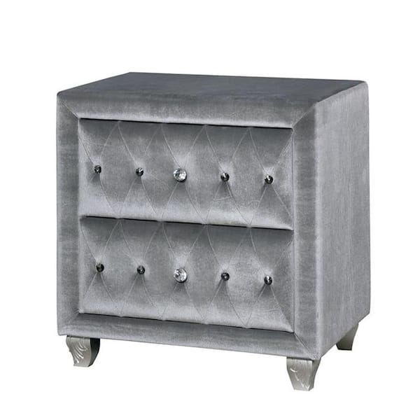 William's Home Furnishing Alzir Gray Traditional Style Nightstand