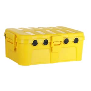 Large Outdoor Electrical Box, IP54 Waterproof Extension Cord Cover Weatherproof, Protect Outlet, Plug, Socket in Yellow