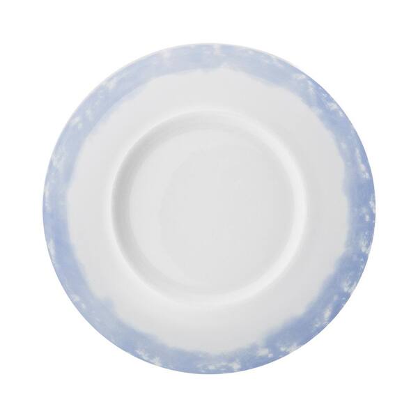 Manhattan Comfort Coup 8.46 in. 28 fl. oz. Blue and Yellow Porcelain Soup Bowls (Set of 6)