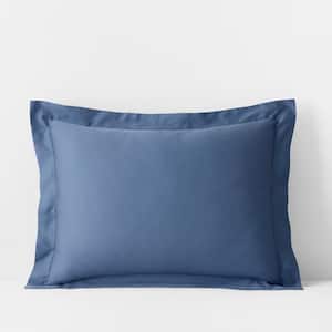 Company Cotton Rayon Made From Bamboo Blue Horizon Sateen Standard Sham