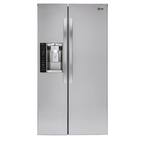 26.2 cu. ft. Side by Side Refrigerator with In-Door Ice Maker in Stainless Steel