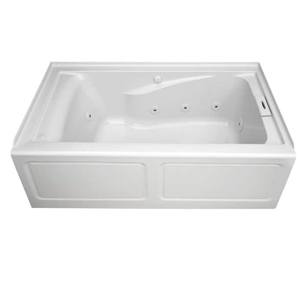 American Standard Champion Apron 60 in. x 32 in. Whirlpool Tub with Right Drain in White