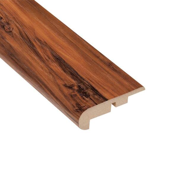 Home Legend High Gloss Durango Applewood 7/16 in. Thick x 2-1/4 in. Wide x 94 in. Length Laminate Stairnose Molding