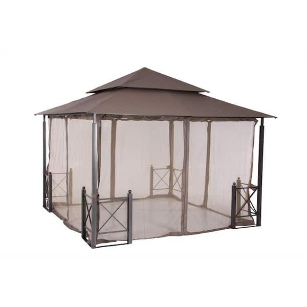 Hampton Bay Replacement Netting Outdoor Patio for 12 ft. x 12 ft. Harbor Gazebo