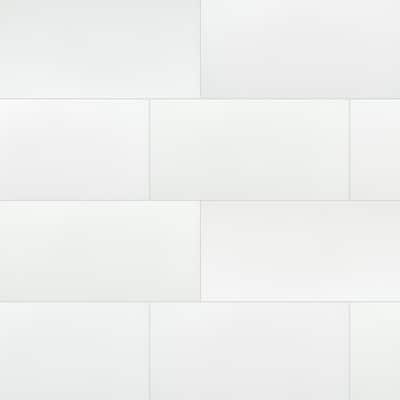 12x24 - White - Shower - Tile - Flooring - The Home Depot