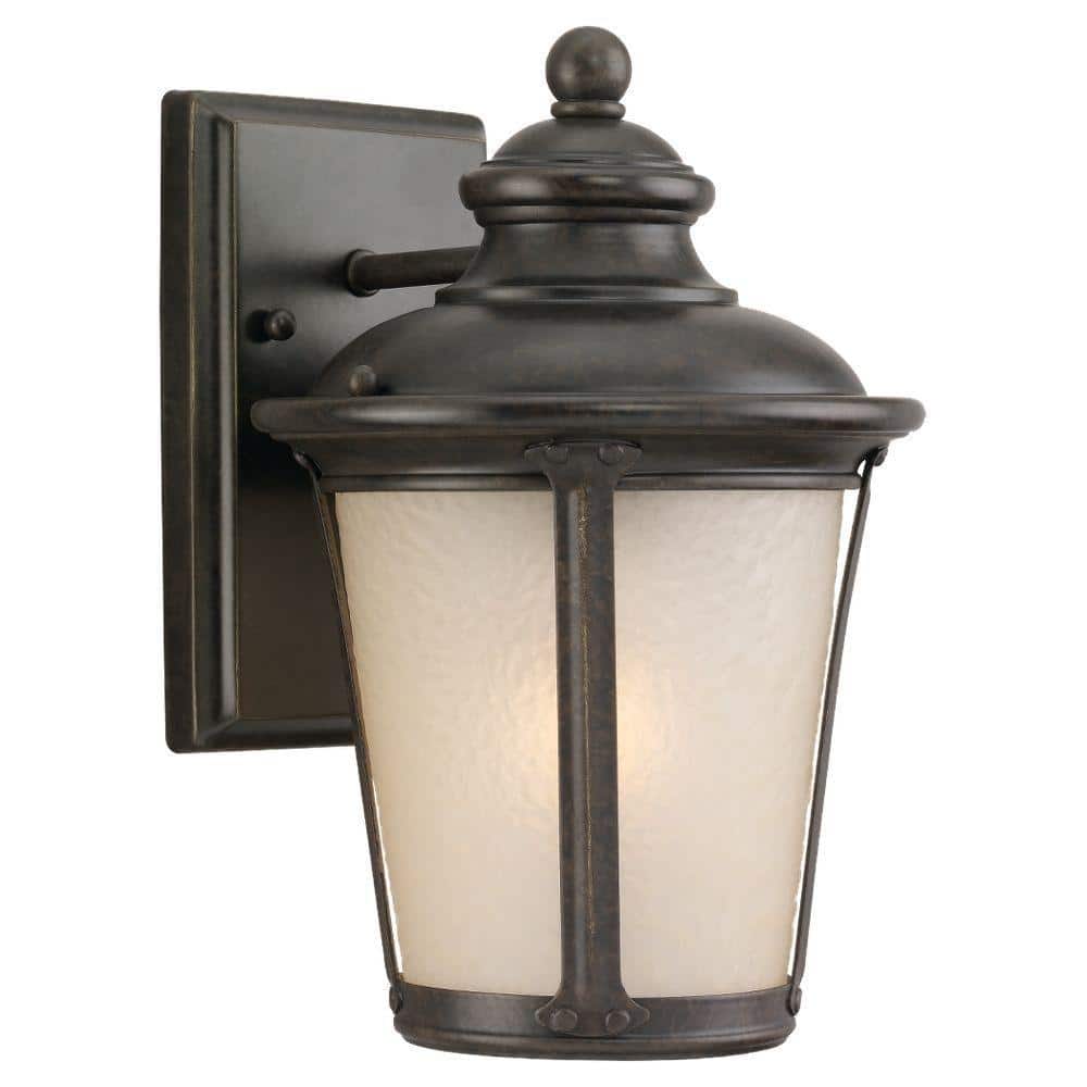 Cape May 1-Light Burled Iron Outdoor 10.5 in. Wall Lantern Sconce price history on PriceWatchPro