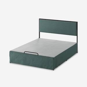 Nicky Modern 2 Piece Queen Bedroom Set with Metal Base-SAGE