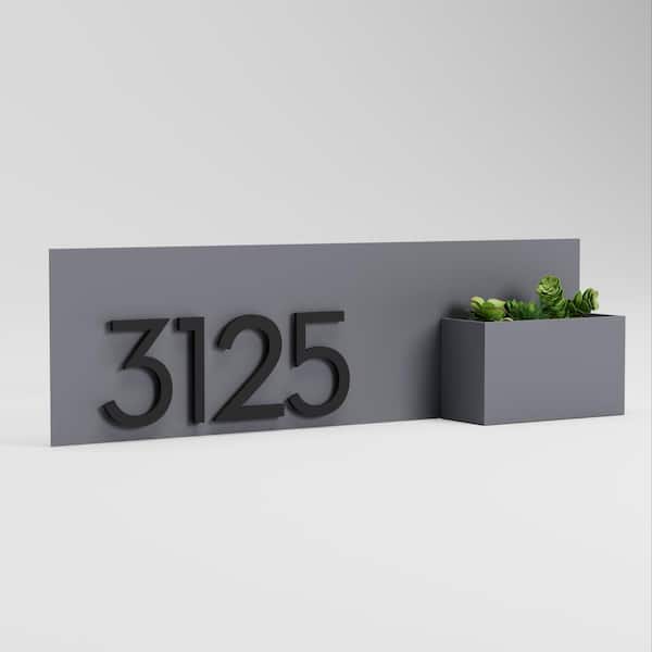 Vista View Rectangle Address Planter