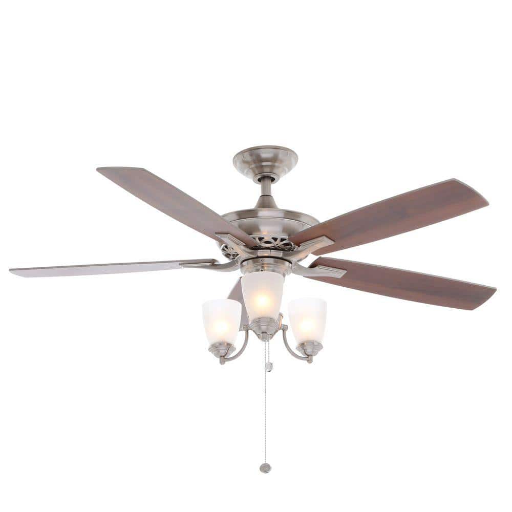 UPC 718212149522 product image for Havenville 52 in. Indoor Brushed Nickel Ceiling Fan with Light Kit | upcitemdb.com