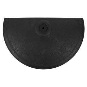 Black Half-Circle Metal Outdoor Patio Umbrella Base