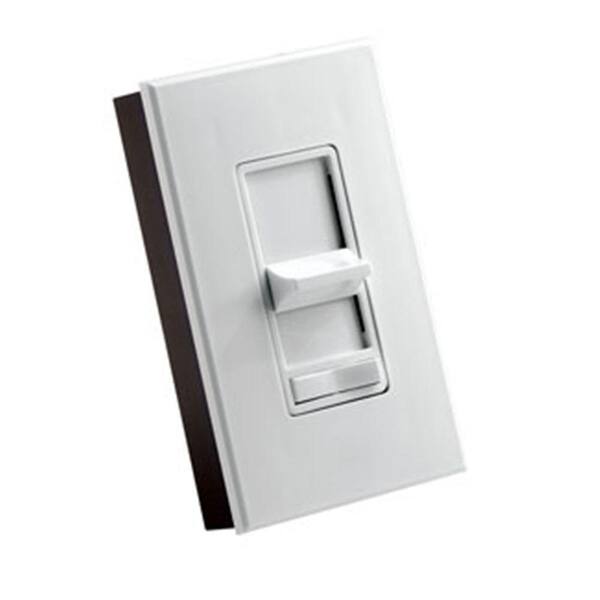 Leviton Renoir 1000-Watt Preset Electro Mechanical Incandescent Slide Dimmer - White-DISCONTINUED