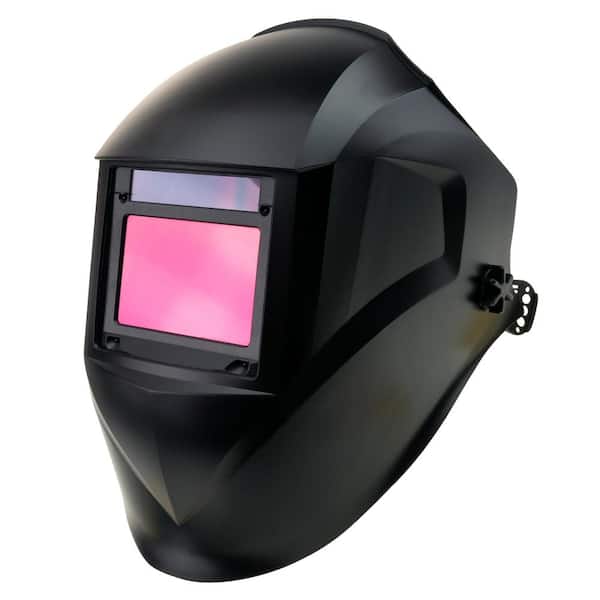 PowerWeld Auto-Darkening Welding Helmet with Variable Shade TrueColor Lens, Shades 4-13, Matte Black