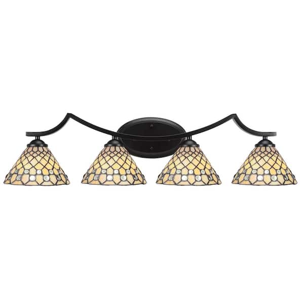 Unbranded Cleveland 8.75 in. 1-Light Matte Black Vanity Light