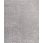 Malibu Shag Silver 8 ft. x 10 ft. Shag Contemporary Area Rug