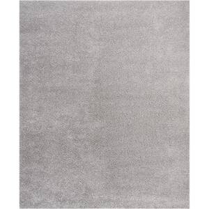 Malibu Shag Silver 8 ft. x 10 ft. Shag Contemporary Area Rug