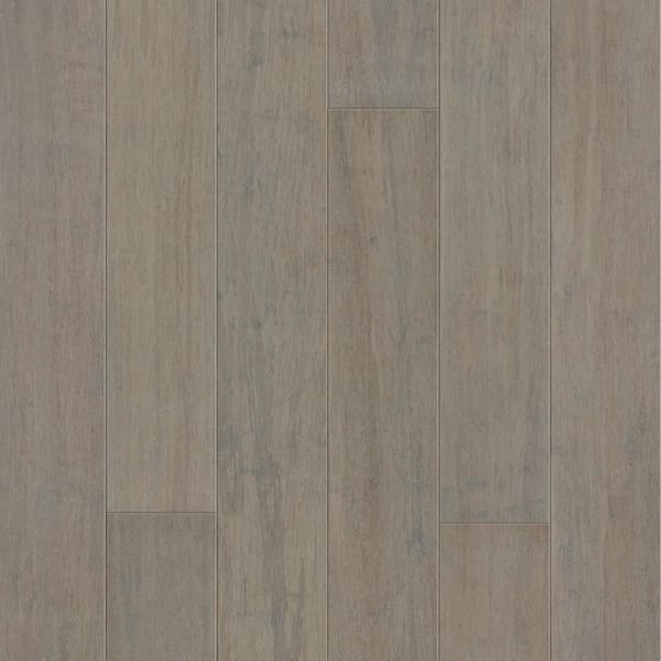 Strand Woven Modest Slate 1/2 in. T x 5 in. W x 72-7/8 in. L, T&G, Groove Prefinished Bamboo Flooring (20.7 sq.ft./case)