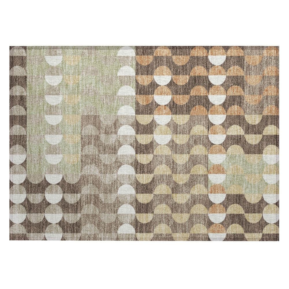 Chantille Machine Washable Indoor/Outdoor Abstract ACN2816 Coffee 3 ft. x 4 ft. Area Rug price history on PriceWatchPro