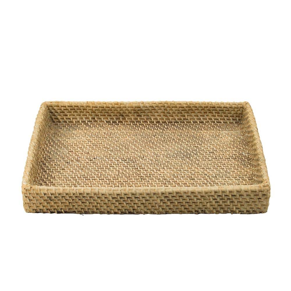 Small Vintage Brass Faux Bamboo Tray, Octagonal Gallery Tray With