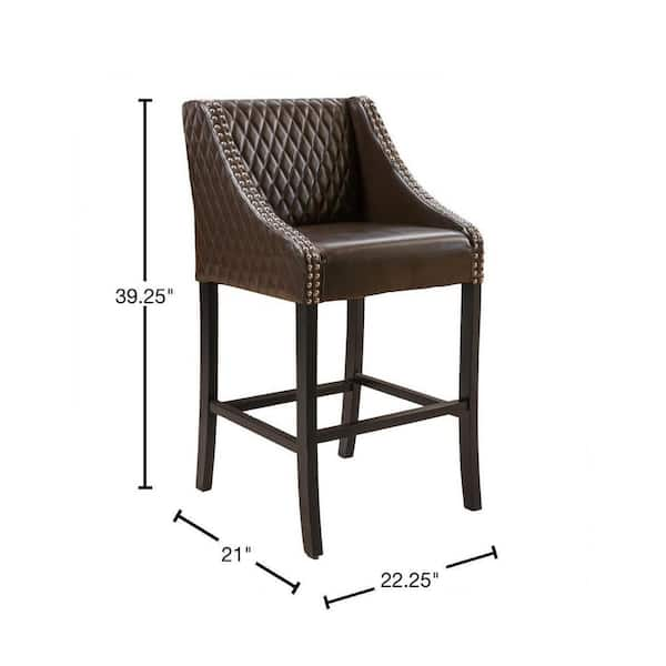 Milano quilted leather bar stool new arrivals