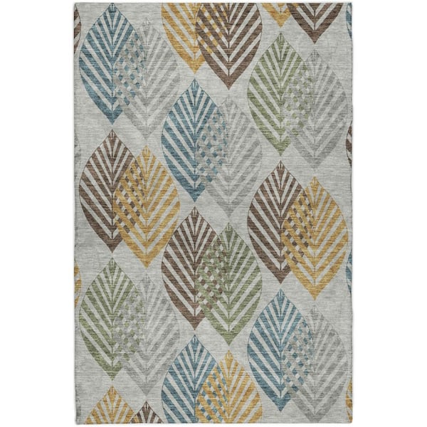 Abstract Pattern Shag Rugs Addison Rugs Dream Shag Premium Machine Washable Abstract ADS744 Gray 5 ...