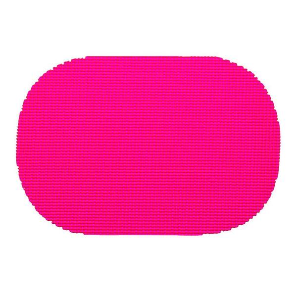 Kraftware Fishnet Oval Placemat in Fuchsia (Set of 12)