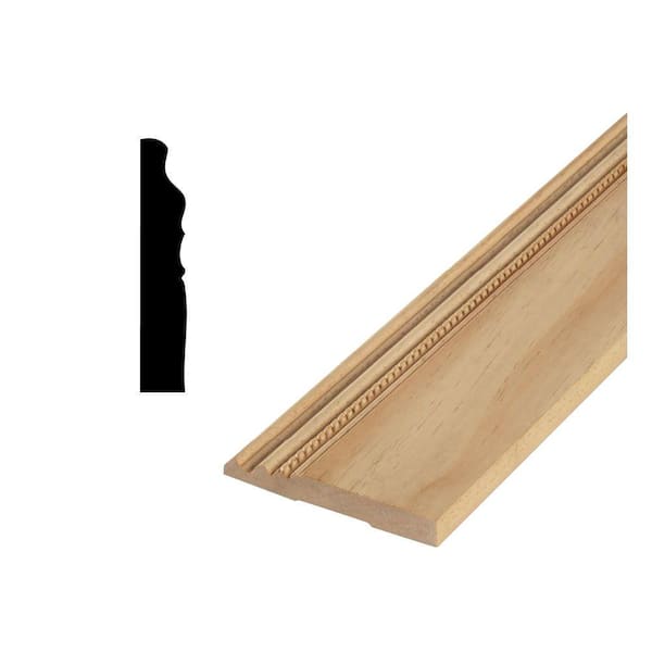 DecraMold DM 550 - 11/16 in. x 4-15/16 in. Solid Pine Base Moulding