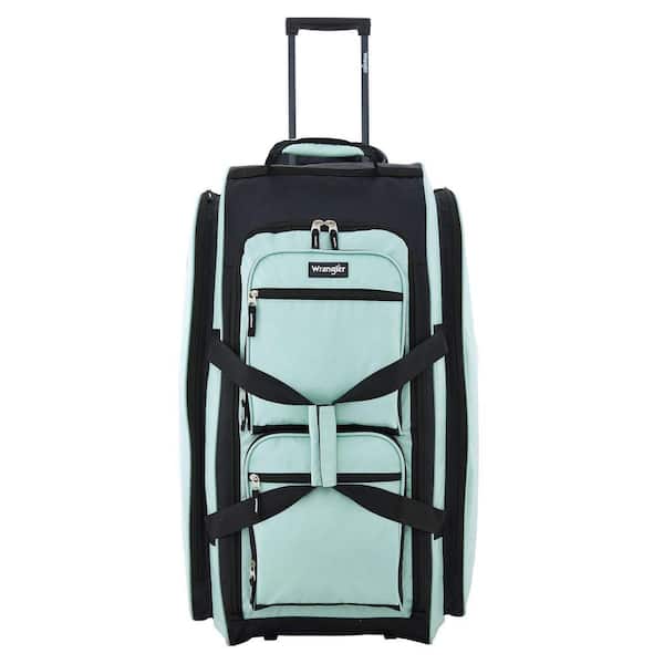 30 in. Seafoam Multi-Pocket Vertical Rolling Duffel w/Telescopic Handle