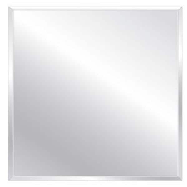 Glacier Bay 36 in. W x 36 in. H Frameless Square Beveled Edge Bathroom